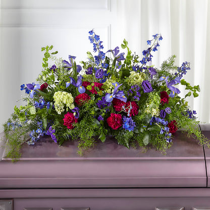 Always Treasured Casket Spray –  Petite Flower Shop, San Antonio TX