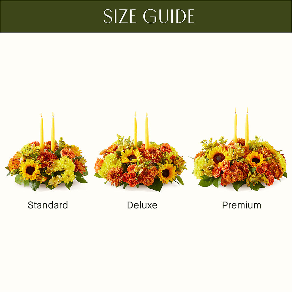 Autumn Harmony Centerpiece –  Petite Flower Shop, San Antonio TX