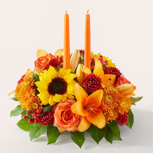 Grateful Centerpiece –  Petite Flower Shop, San Antonio TX