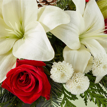 Seasonal Festivities Centerpiece –  Petite Flower Shop, San Antonio TX
