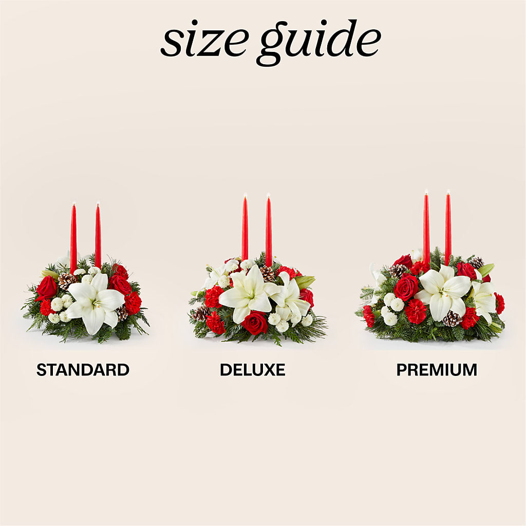 Seasonal Festivities Centerpiece –  Petite Flower Shop, San Antonio TX