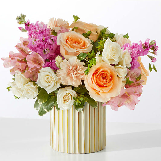 Paradise Bouquet with Ivory Vase –  Petite Flower Shop, San Antonio TX