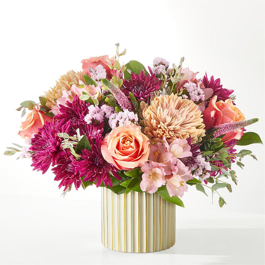 Berry Cobbler Bouquet with Ivory Vase –  Petite Flower Shop, San Antonio TX