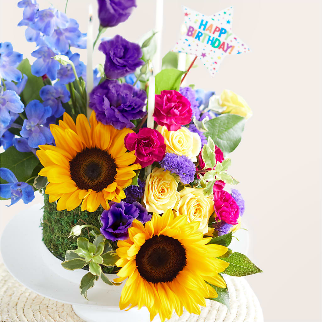 Star of the Day Floral Cake –  Petite Flower Shop, San Antonio TX