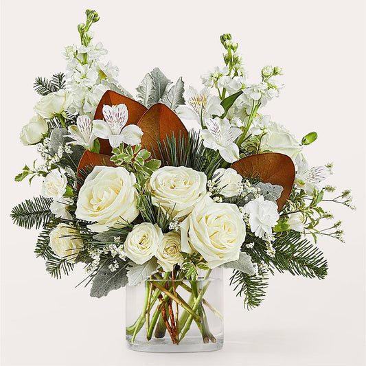 Fresh Snowfall Bouquet –  Petite Flower Shop, San Antonio TX