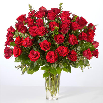 Forever Yours Fifty Stem Red Rose Bouquet –  Petite Flower Shop, San Antonio TX