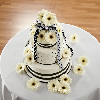 Simple Sophistication Cake Décor –  Petite Flower Shop, San Antonio TX