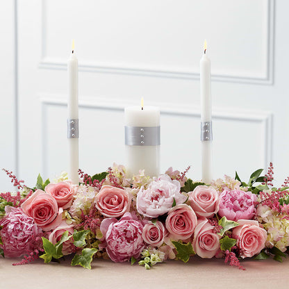 Worldwide Romance Unity Candle Arrangement –  Petite Flower Shop, San Antonio TX